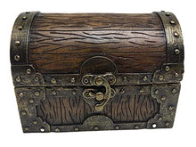 Load image into Gallery viewer, Grinning Gargoyle Dice Box - Wood and Metal Effect Mimic Chest - Container Holds up to 6 Sets of Polyhedral Die – DnD Poly Dice Storage Case - DnD RPG Crate Accessory Gift