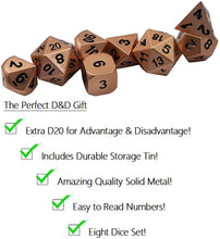 Load image into Gallery viewer, 8 Piece Dice Set and Case