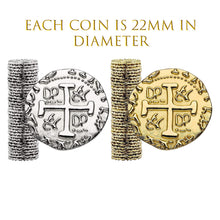 Load image into Gallery viewer, Metal Treasure Coins x 50