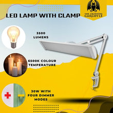 Load image into Gallery viewer, LED Super Bright Hobby Pro Dimmer Lamp - Hands Free Adjustable Perfect for Hobbies - Model Painting - Nail Technician – Desk Lamps - Table Clamp Swing Arm Desk Lamps

