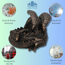 Load image into Gallery viewer, 14cm Dragon DnD Dice Jail Guardian in Bronze - Perfect for RPG
