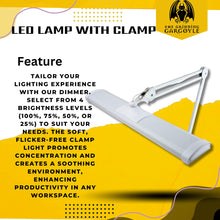 Load image into Gallery viewer, LED Super Bright Hobby Pro Dimmer Lamp - Hands Free Adjustable Perfect for Hobbies - Model Painting - Nail Technician – Desk Lamps - Table Clamp Swing Arm Desk Lamps
