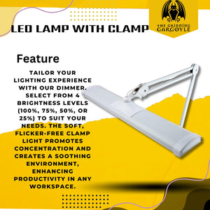 LED Super Bright Hobby Pro Dimmer Lamp - Hands Free Adjustable Perfect for Hobbies - Model Painting - Nail Technician – Desk Lamps - Table Clamp Swing Arm Desk Lamps