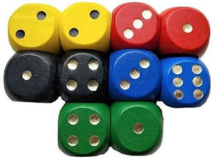 Large Wooden Dice Set