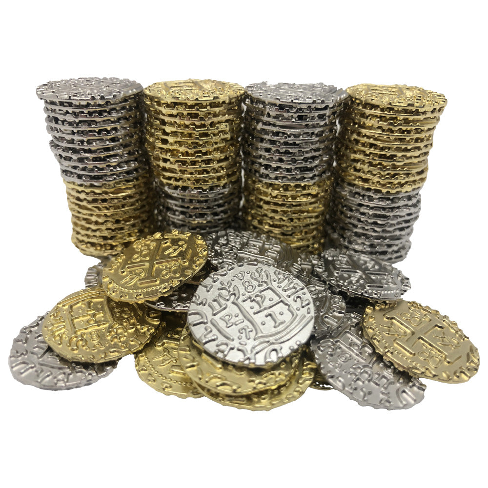 Metal Treasure Coins x 100