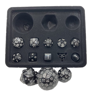 13 Piece Deluxe Dungeon Master Polyhedral RPG Dice Set -Choice of Colours