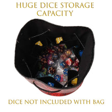 Load image into Gallery viewer, Dice Bag - BLACK DRAGON HIDE
