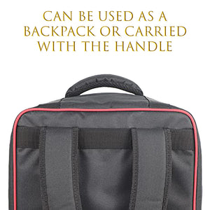 Premium Portable Board Game Storage Travel Bag - Red Trim
