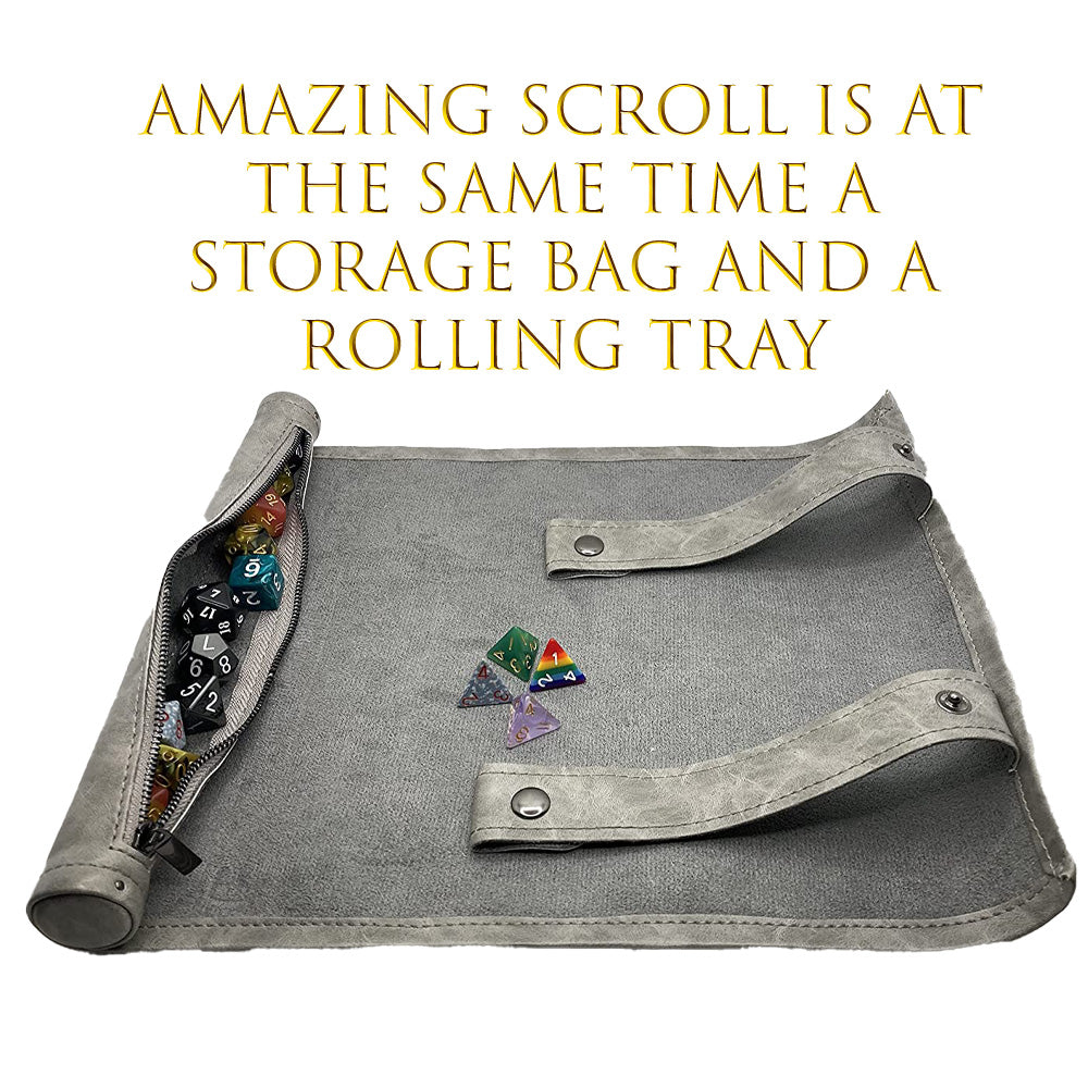 Dice Rolling Mat - Grey - Gargoyle