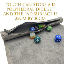 Load image into Gallery viewer, Dice Rolling Mat - Grey - Ghoul
