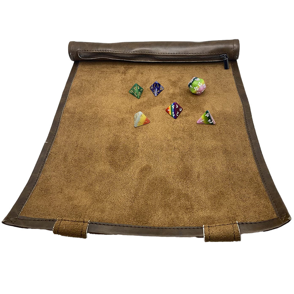 Dice Rolling Mat - Brown - Ghoul