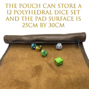 Dice Rolling Mat - Brown - Ghoul